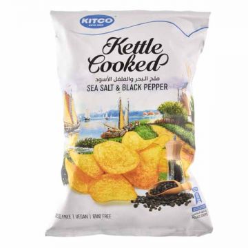 Kitco Kettle Cooked Potato Chips Sea Salt Npepper
