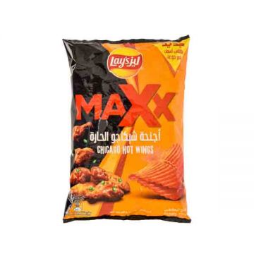 Lays Max Potato Chips Hot Wings 160gm