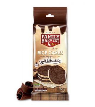 Family Harvest Rice Cakes Dark Chocolate
