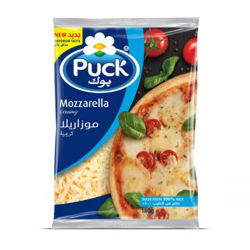 Puck Shredded Mozzarella Cheese 180gm