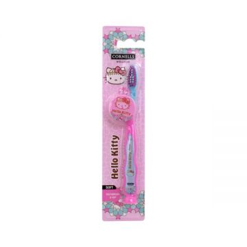 Cornells Hello Kitty Soft Toothbrush With Cap