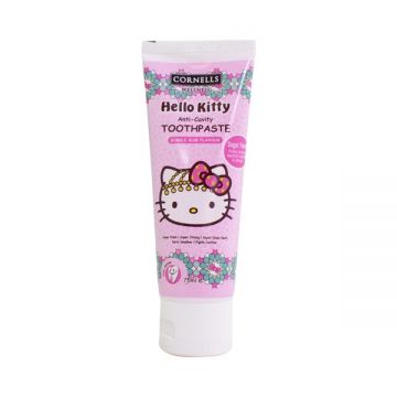 Cornells Hello Kitty Anti-cavity Sugar Free Toothpaste Bubble Gum Flavour 75ml