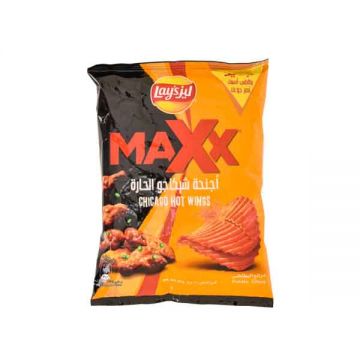 Lays Max Potato Chips Hot Wings 45gm