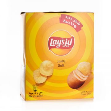 Lays Natural Potato Chips Salt 23gm Pack Of 14