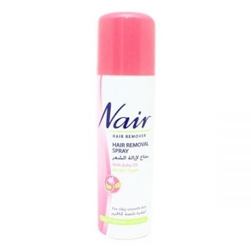 Nair Hair Removal Spray With Baby Oil Rose Fragrance