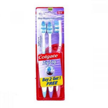 Colgate Toothbrush Zigzag Medium 3s