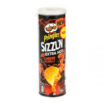 Pringles Potato Chips Sizzlin Cheese Chilli 160gm