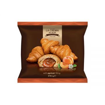 La Crema Mini Croissant Apricot 210gm