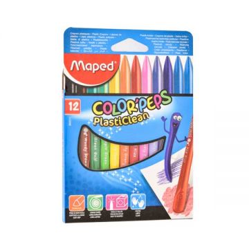 Maped Color Peps Plastic Crayons 12s