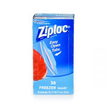 Ziploc Freezer Bags Quart 38s