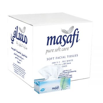 Masafi Facial Tissue 200 Ply Box Of 24