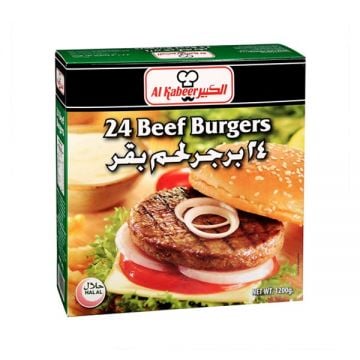 Al Kabeer Frozen Beef Burger Onion (24pc)1200gm