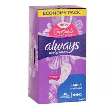 Always Linner Extra Protect 48 Count
