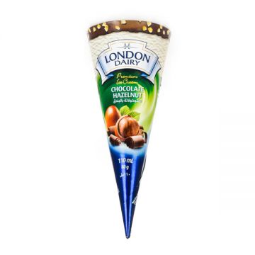 London Dairy Cone Ice Cream Hazelnut 110ml