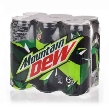 Mountain Dew Soft Drink 6x330ml