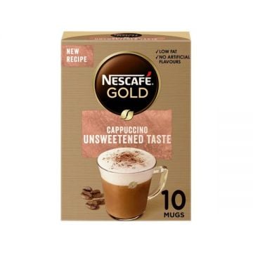 Nescafe Gold Cappuccino Unsweetened 10x15.5gm