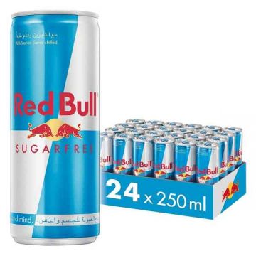 Red Bull Energy Drink Sugar Free 24x250ml