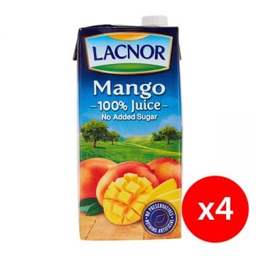 Lacnor No Sugar Added Juice Mango Slim 4x1l