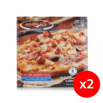 Admiral Frozen Chicken Alfresdo Pizza 1+1x375gm