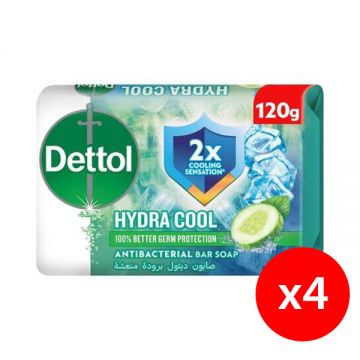 Dettol Bath Soap Hydra Cool Cucumber 4x120g@35%off
