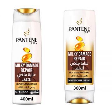 Pantene Hair Shampoo Milky Damage Repair 400ml+ Conditioner 360ml