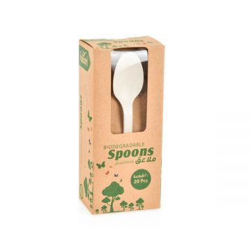 Falcon Biodegradable Spoon Pack Of 20 Pcs