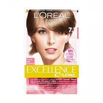 L Oreal Paris Excellence Hair Color Light Blonde 7.1 1set