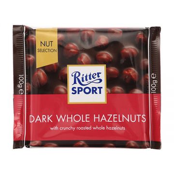 Ritter Sport Dark Whole Hazelnut 100 Gm