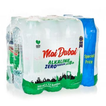 Mai Dubai Alkaline Water Zero Sodium 12x500ml
