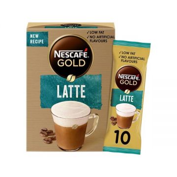Nescafe Coffee Gold Latte Unsweetened 10x18gm