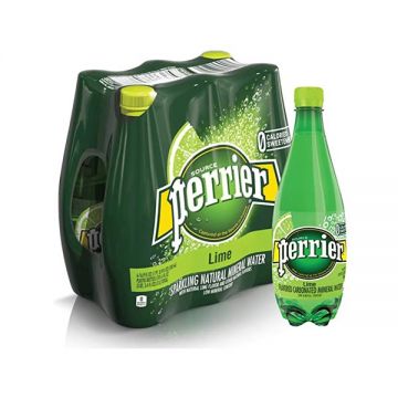 Perrier Sparkling Water Lime 6x500ml