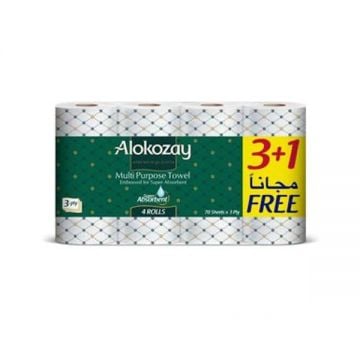 Alokozay Multi Purpose Towel 3ply 3+1x70