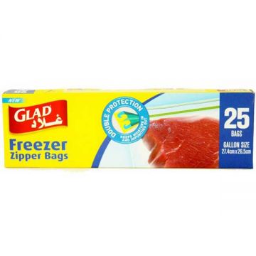 Glad Zipper Bag Gallon 25
