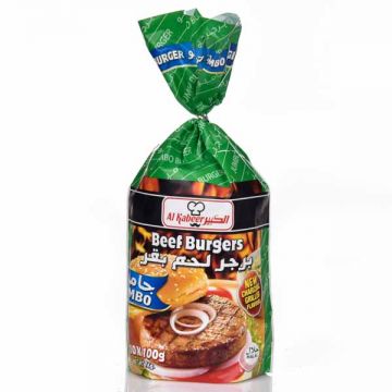 Al Kabeer Frozen Jumbo Beef Burger 1kg