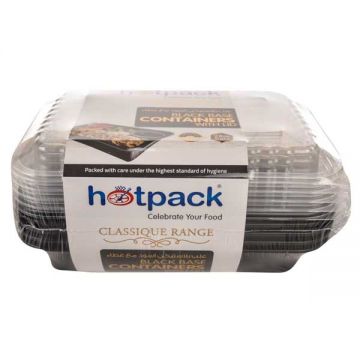 Hotpack Microwave Rect Container+lids 5s
