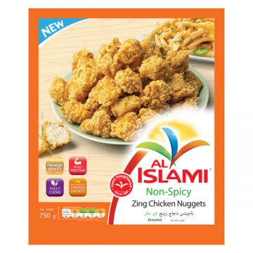 Al Islami Frozen Zing Chicken Nuggets Non Spicy 750gm