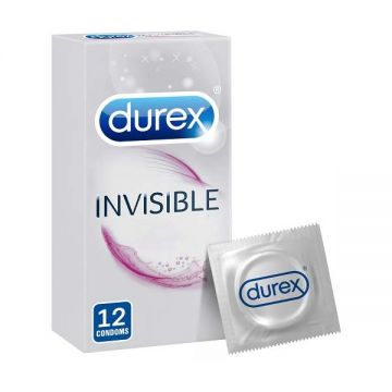 Durex Invisible Extra Thin Extra Lubricated Condom
