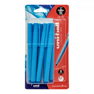 Uniball Roller Pen 0.7mm 8 Color -mi-ub100-08c