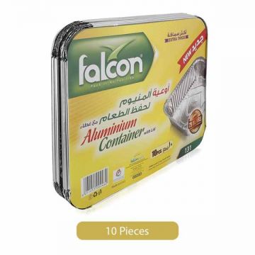 Falcon Aluminum Container 83241 With Lid 10s