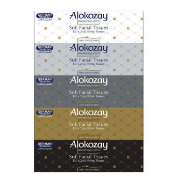 Alokozay Facial Tissue 130 Sheets Pack Of 5