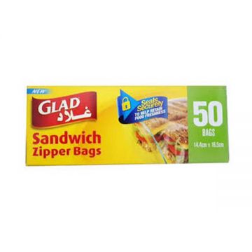 Glad Zipper Sandwich Bag 50