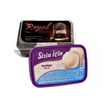 Golf Ice Cream Royal Taste Choco 850ml+sizin Icin Vanilla 750ml