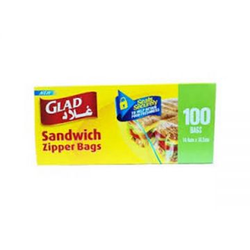 Glad Zipper Sandwich Bag 100