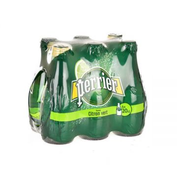 Perrier Sparkling Water Lime 6x200ml