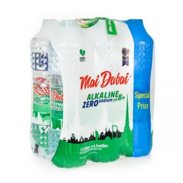Mai Dubai Alkaline Water Zero Sodium 6x1.5ltr