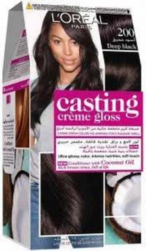L Oreal Paris Casting Creme Gloss 200 Deep Black Haircolor 1set