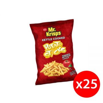Mr.krisps Kettle Cooked Potato Sticks Tomato Ketchup 20gm Pack Of 25