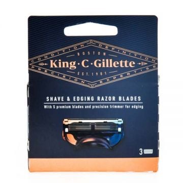 King C Gillette Shave & Edging Razor Pack Of 3