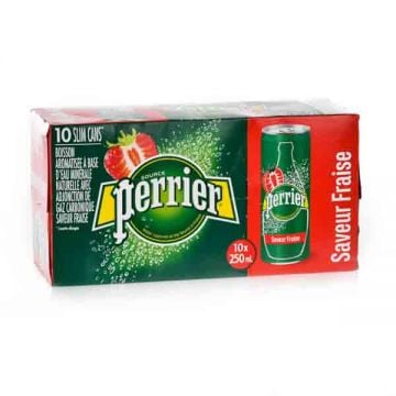 Perrier Sparkling Water Strawberry Slim Can