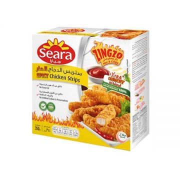 Seara Frozen Chicken Strips Spicy 350 Gm